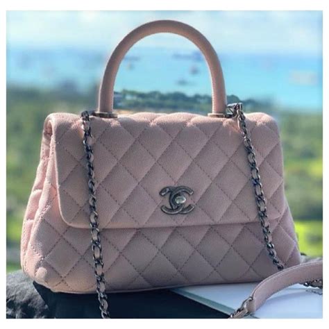 chanel white quam handb|Chanel pink ref.